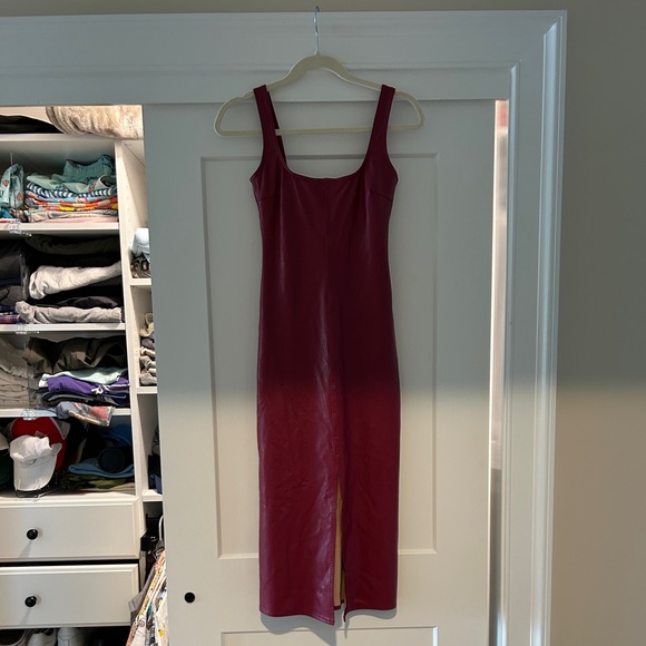 Commando Faux Leather MIDI Tank Dress - Picture 2 of 6